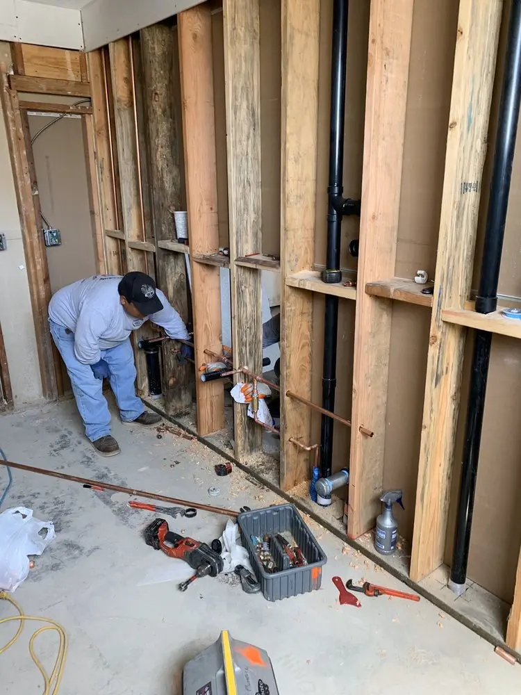 Commercial rough-in plumbing for Water Heater Replacement in Mountain Views